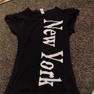 Black 'New York' Kids T-Shirt